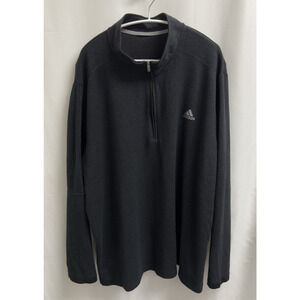 Adidas Men’s 3-stripes Quarter Zip Pullover GH7051 Black *Missing Size Tag*